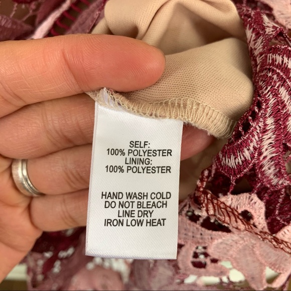 Lulus Endless Elegance Multi Lace Bodycon Dress L - Picture 12 of 14